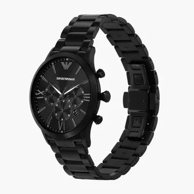 Emporio Armani Chronograph Black Stainless Steel Watch